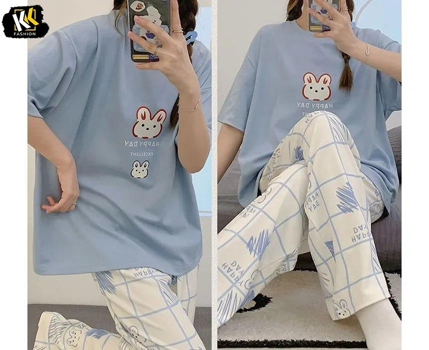 Sky Blue Panda PJ SUIT